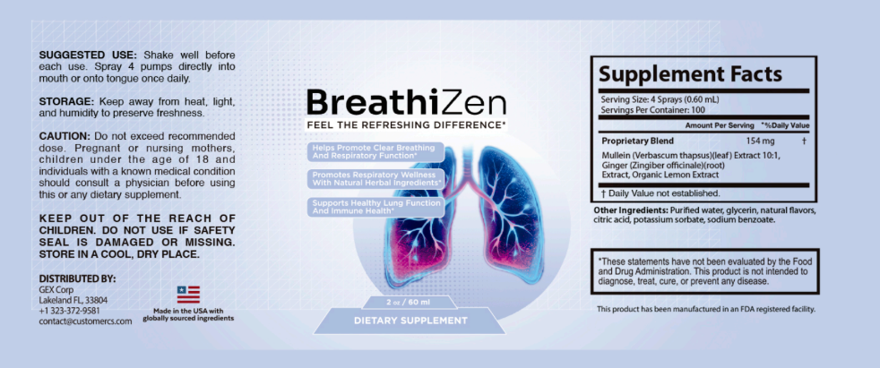 BreathiZen Natural Ingredients